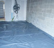 Garage :préparation coulage 2 ième dalle