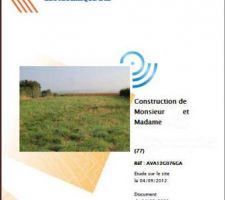 R&eacute;sultat &eacute;tude de sol