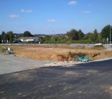 Notre futur terrain, lotissement les Coteaux du Chêne.