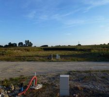Vue du terrain avant construction