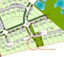 Plan du lotissement du Bois Briand Est