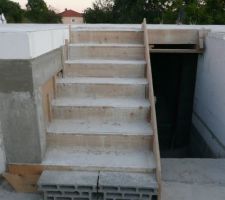 Escalier RDC vers 1/2 niveau