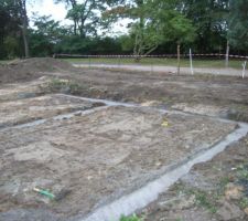 Début des fondations ce 5/10/09