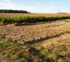 Et voil&agrave;. dimanche apr&egrave;s midi nous avons fini d'&eacute;taler le b&eacute;ton concass&eacute;. merci au personne qui nous ont aider.