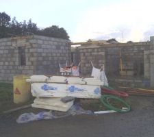 Garage et porte d'entr&eacute;e