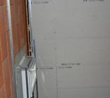 Mise en place du BA 13 a l'etage