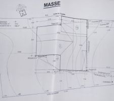 Le plan de masse avec les niveaux
