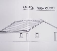 La façade sud-ouest