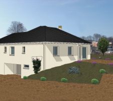 Vue en 3 D de notre future maison