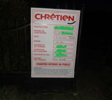 Le permis est affiché...