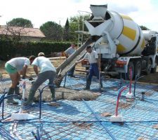 Premières gouttes de béton !!