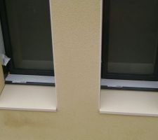 Rebords de fenetres fixes