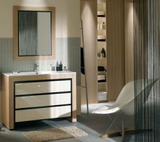Meuble de la salle de douche des parents.
DECOTEC Modèle VENDOME.