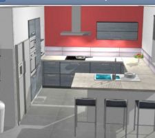 Vue d ensemble futur cuisine