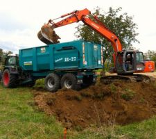 D&eacute;marrage du chantier et excavation des terres.