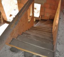 Escalier pour aller à l'étage