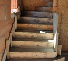 Voila l'escalier fini pour aller a l'etage