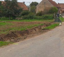 Foss&eacute; creus&eacute;, d&eacute;but du chantier Lundi 09 octobre 2012