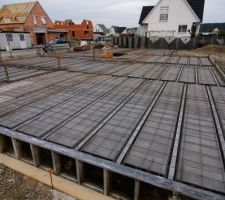 Préparation dalle du rdc et terrasse