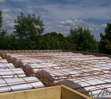 Ferraillage de la dalle de l'&eacute;tage