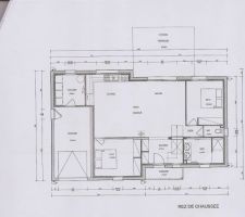 Plan du rdc de la maison.