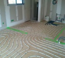 Plancher chauffant cuisine