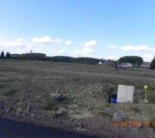 Terrain viabilisé : 445m² - 18m de façade