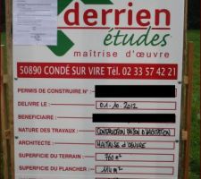 Jolie le panneau du permis