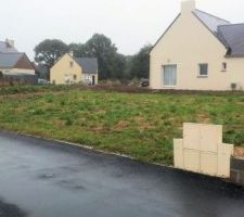 Vue du terrain de la voie.