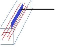 Tirant planqué dans un linteau de sablière