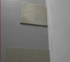 Echantillon des différents carrelages