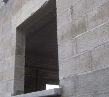 Linteau abîmé lors du décoffrage