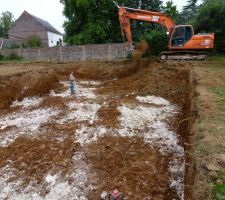 Le début du terrasement