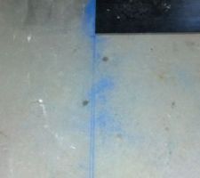 A droite la ligne du carreleur
A gauche la mienne