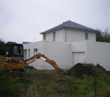 Les pav&eacute;s de verre enfin pos&eacute;s!!!
Vue Nord Est