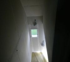 Vue du haut sans l'escalier