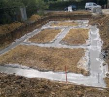 Coulage de la semelle filante