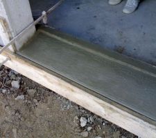 R&eacute;alisation des seuils et pose des appuis de fen&ecirc;tres