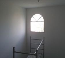 Dure dure de peindre sans echafaudage quand on a 5 metres de hauteur sous plafond