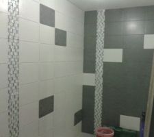 Fa&iuml;ence de la Sdb du Rdc, sur un coup de t&ecirc;te.