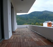 Terrasse balcon presque finie