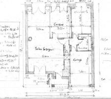 Plan du RDC avec chambre