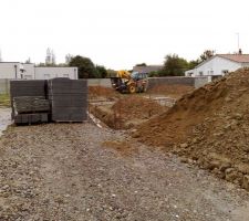 Empièrement d'accès au chantier