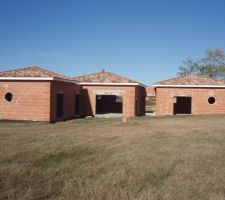 Vu arrière avec couverture terminée.