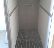 Vue douche salle de bain