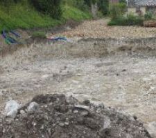La terrasse est terminées, reste les fondations!