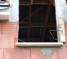 Reprise des travaux de maçonnerie de la gerbière