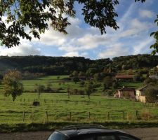 La vue &agrave; l'ouest du terrain