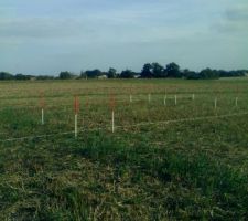 Ici, on voit bien le marquage des 2 cours d'eau traversants la maison.
