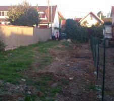 Photo prise à l'arrière du terrain